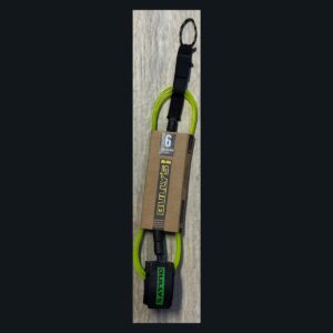Leash Bully's Golden Supercomp 6' 5 mm — Verde limão